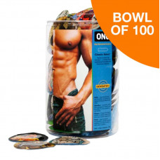 Набір презервативів ONE Classic Select MSM Collection, 100 шт, гладенькі, зі змазкою, паковання-тубус