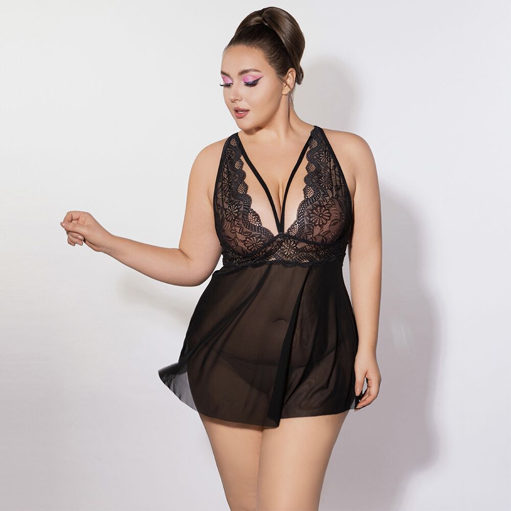 Разное - Платье JSY P61151 Black Plus Size 5