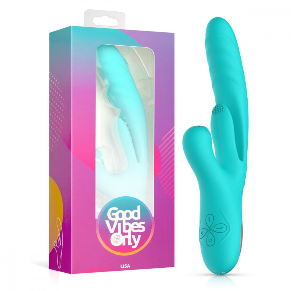 Вибратор-кролик - Вибратор-кролик Good Vibes Only - Lisa Thrusting Rabbit Vibrator with G-Spot Stimulator 7
