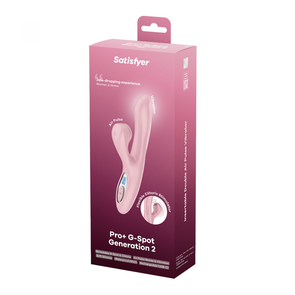 Вибратор-кролик - Вакуумный вибратор-кролик Satisfyer Pro+ G-Spot Generation 2 Pink 6