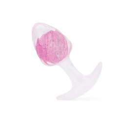 Анальная пробка Liebe Seele Icecream-shaped Crystal Anal Plug - Pink Small
