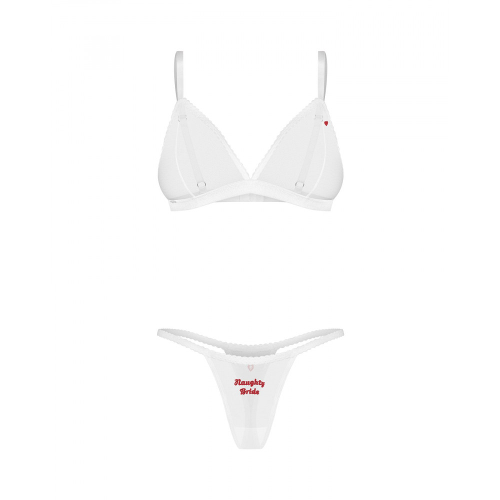 Еротичні комплекти - Комплект Obsessive Weddya Bride 3-pcs set L/XL 1