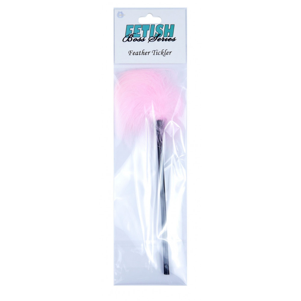Электростимуляторы - Тиклер ( щекоталка ) с пухом Boss Series Fetish - Feather Tickler Pink, BS6100028 1