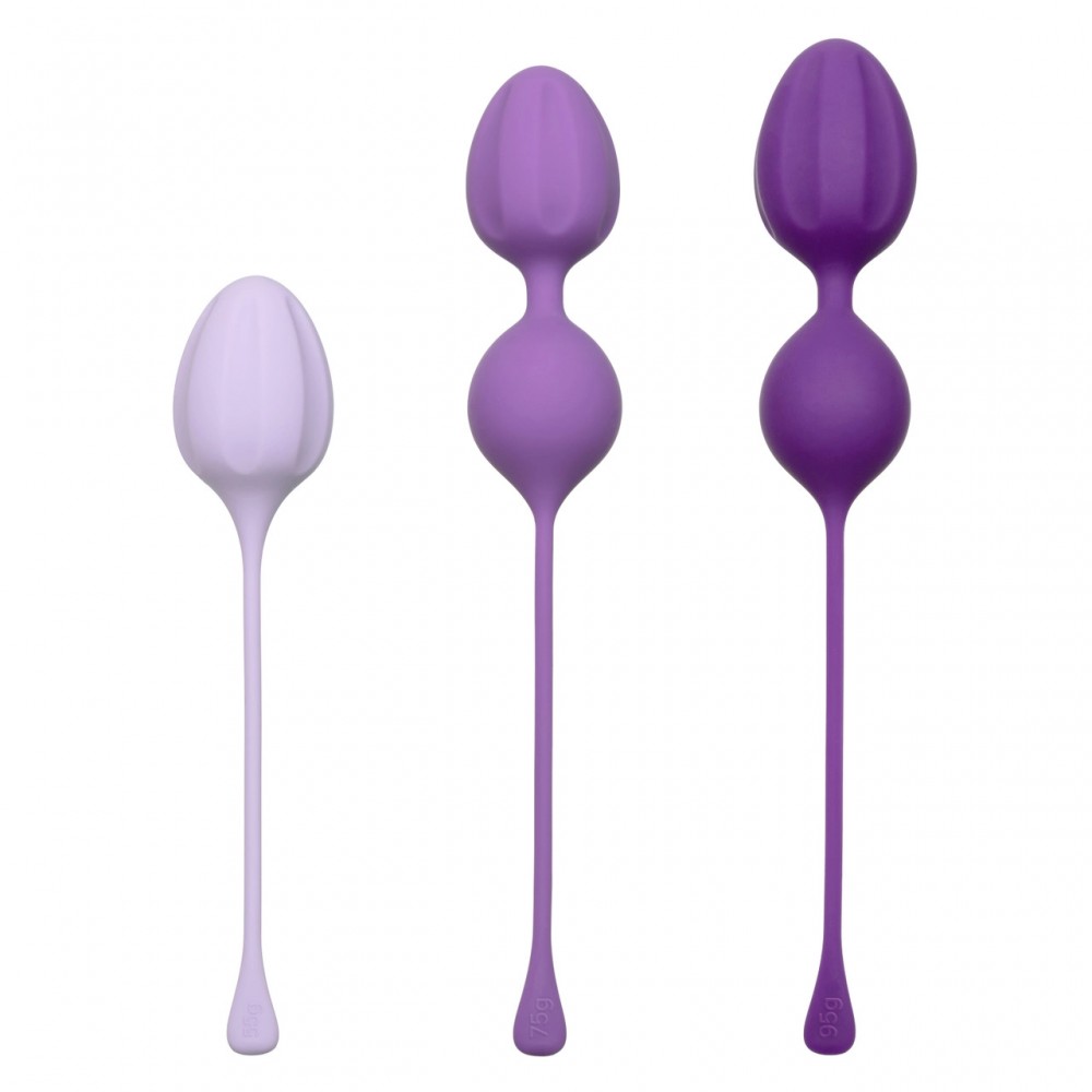 Секс игрушки - Вагинальные шарики California Exotic, фиолетовые, 3 шт