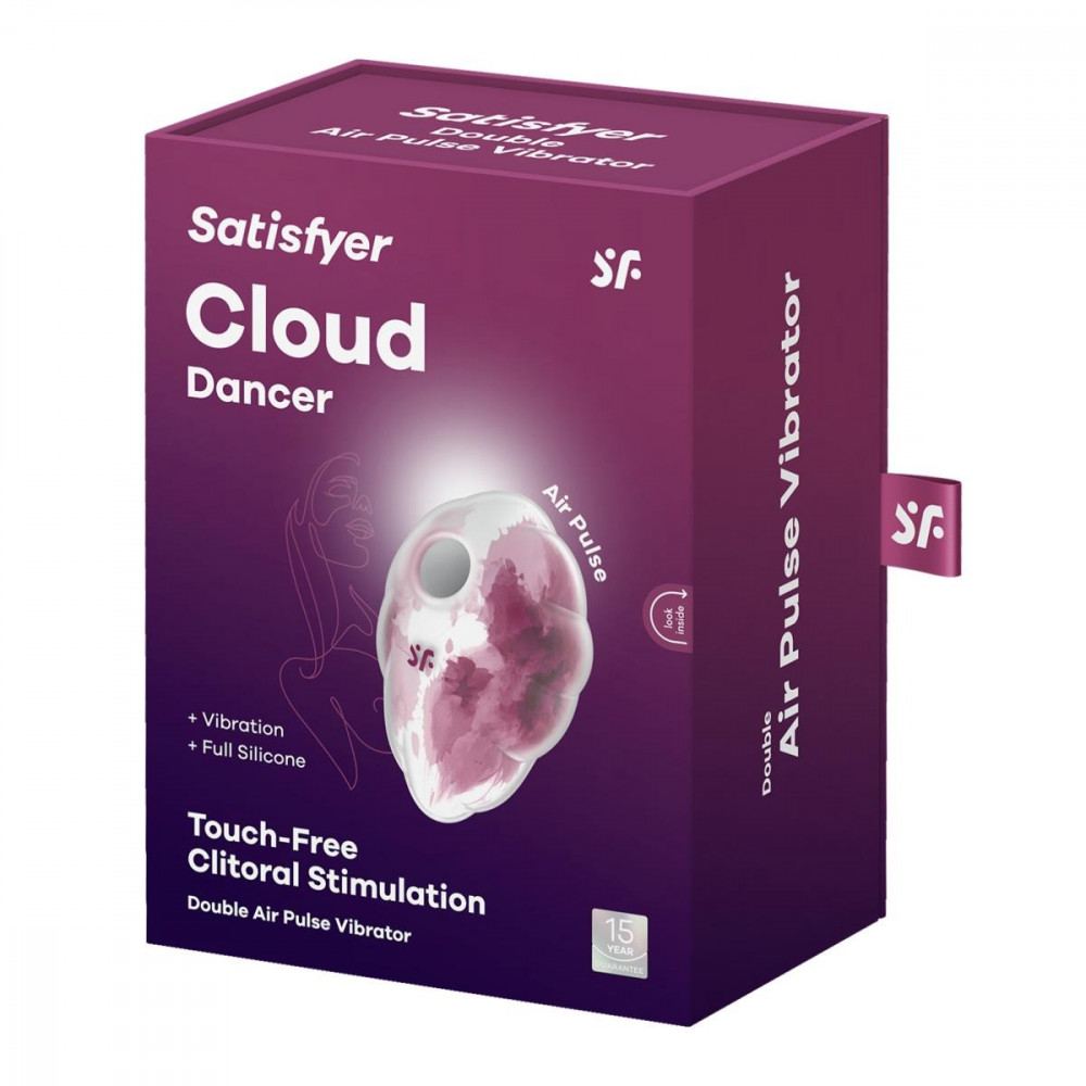 Разное - Вакуумно-импульсный стимулятор для клитора Satisfyer Cloud Dancer, красный 4