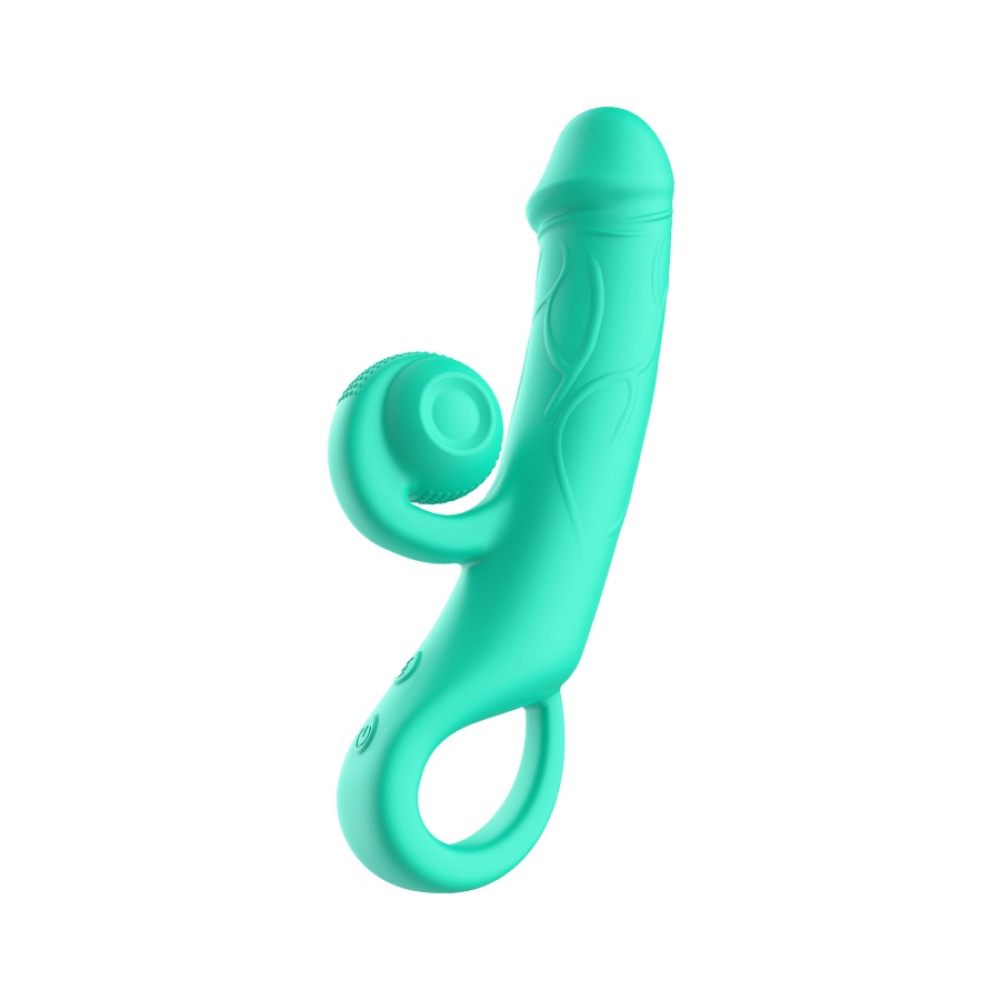 Вибратор-кролик - Вибратор-кролик Sweet Em Snabbit бирюзовый, 20 х 3,8 см 1