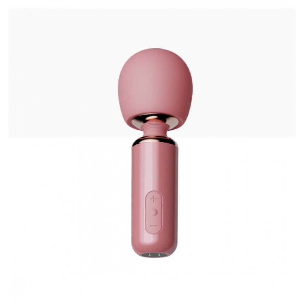  - Вібратор-мікрофон Qingnan 5 Powerful Mini Wand Massager, рожевий