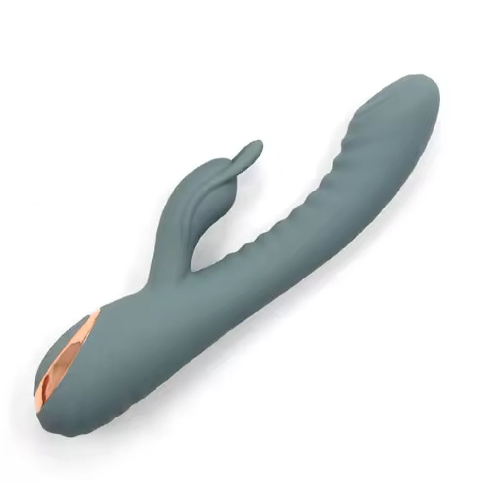 Вибратор-кролик - Вибратор-кролик рельефный Sweet Em Velvet Lure 10 режимов вибрации и 5 режимов колебаний 4