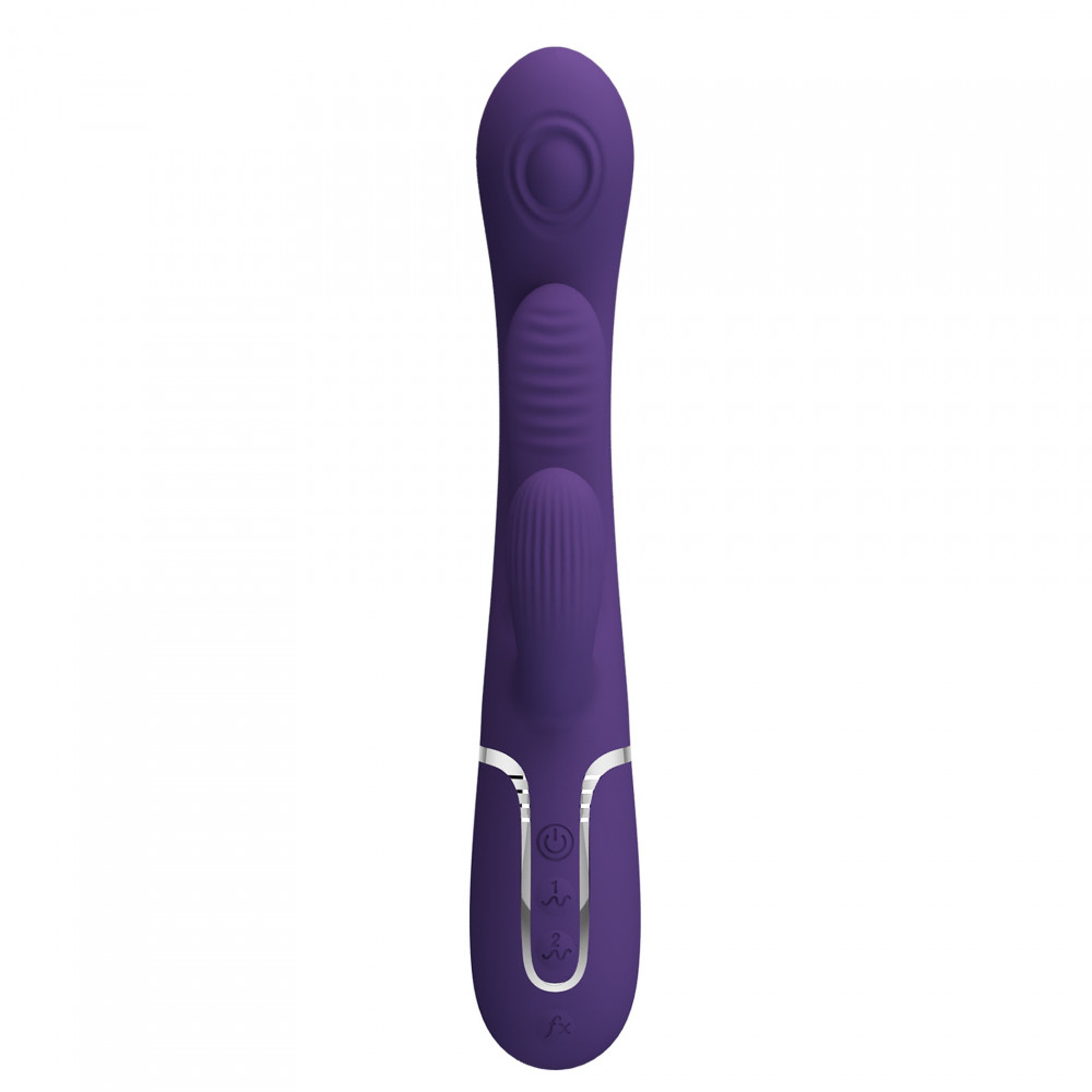  - Вібратор із стимулятором клітора PRETTY LOVE - Shonia Dark Purple 3 in 1, BW-500041-2 3