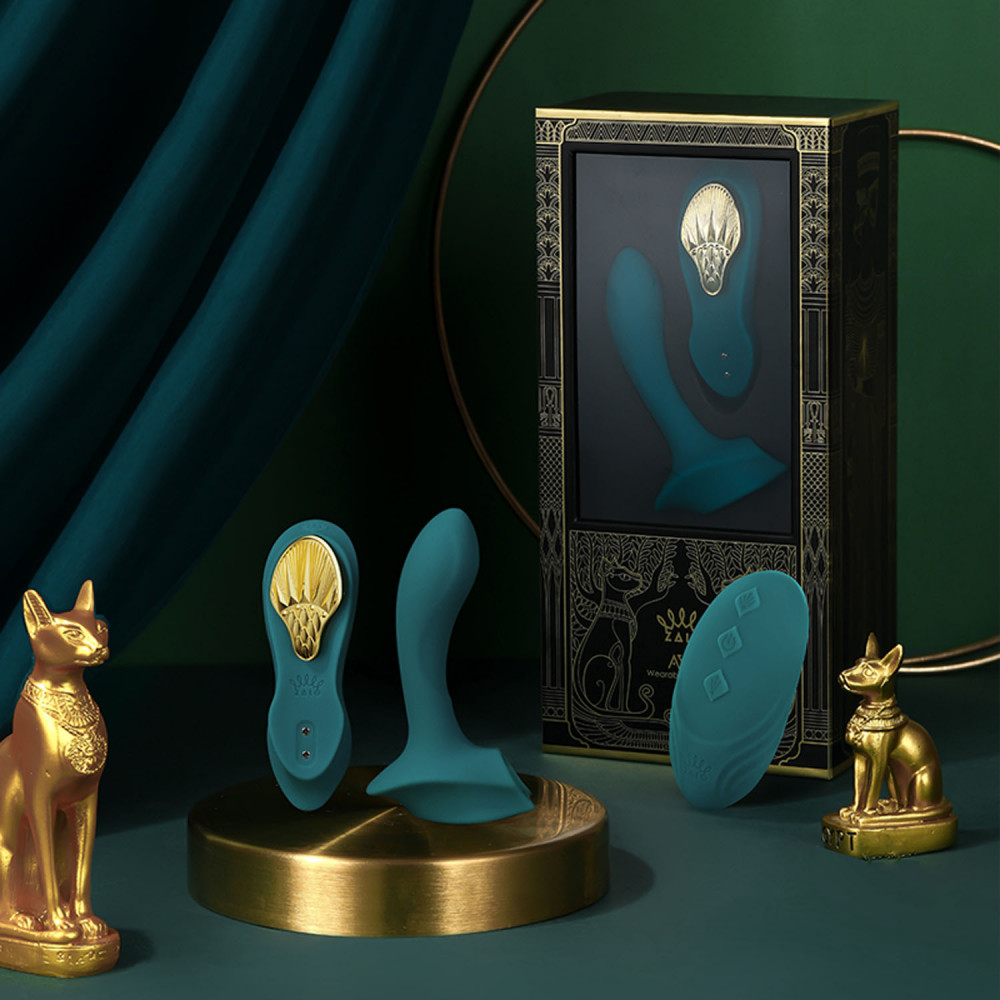 Вібропулі та міні-вібратори - Вібратор у трусики AYA Zalo Obsidian Black на пульті управління 7