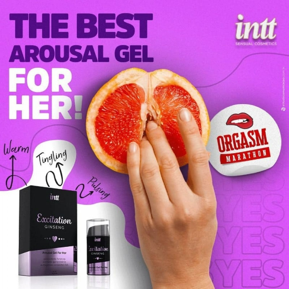 Разное - Возбуждающий гель с эффектом вибрации Intt Excitation, 15 мл 3