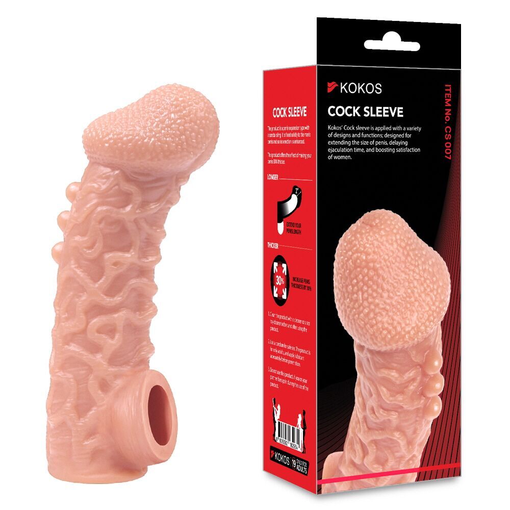 Ерегційні кільця без вібрації - Насадка на член Kokos Cock Sleeve CS 007 S 2
