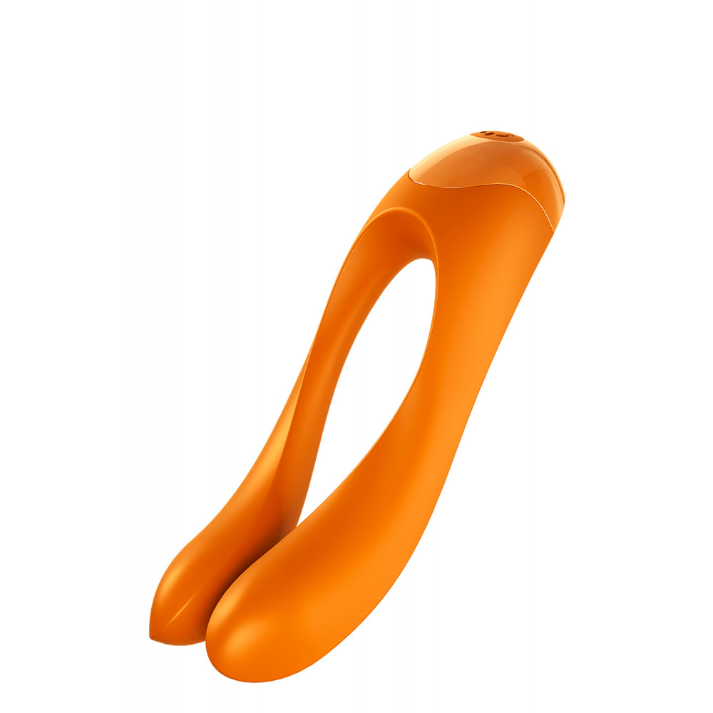 Клиторальный вибратор - T360137 Универсальный мини вибратор Satisfyer Candy Cane orange