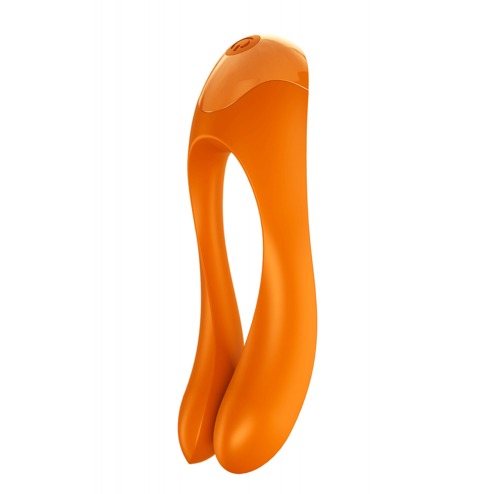 Клиторальный вибратор - T360137 Универсальный мини вибратор Satisfyer Candy Cane orange 2