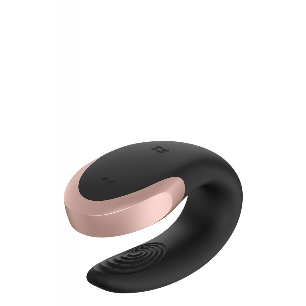 Вибраторы для пар - T360145 Люксовый Smart вибратор для пар Satisfyer DOUBLE LOVE BLACK 1