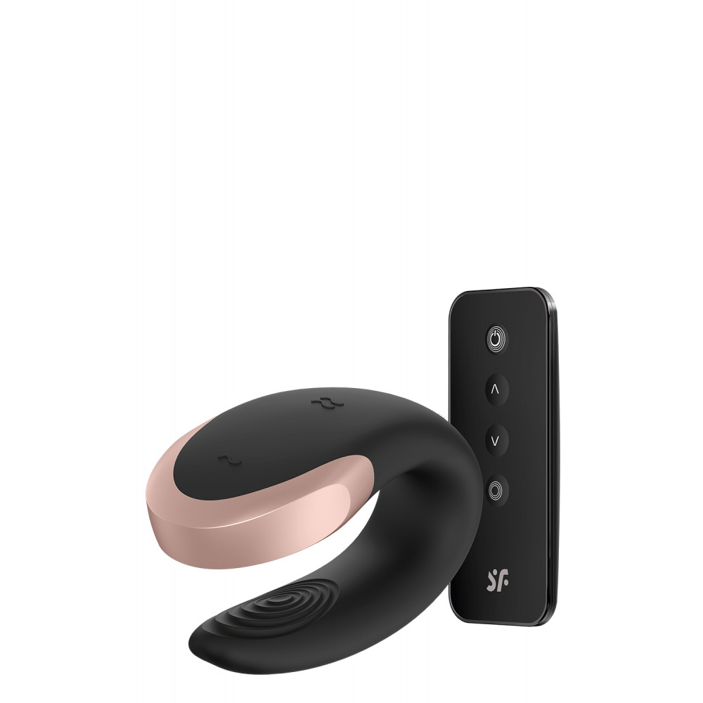 Вибраторы для пар - T360145 Люксовый Smart вибратор для пар Satisfyer DOUBLE LOVE BLACK 2