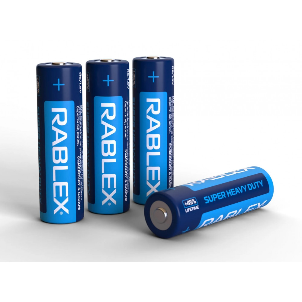 Різне - Батарейка сольова RABLEX R6 AA Shrink (4 шт)