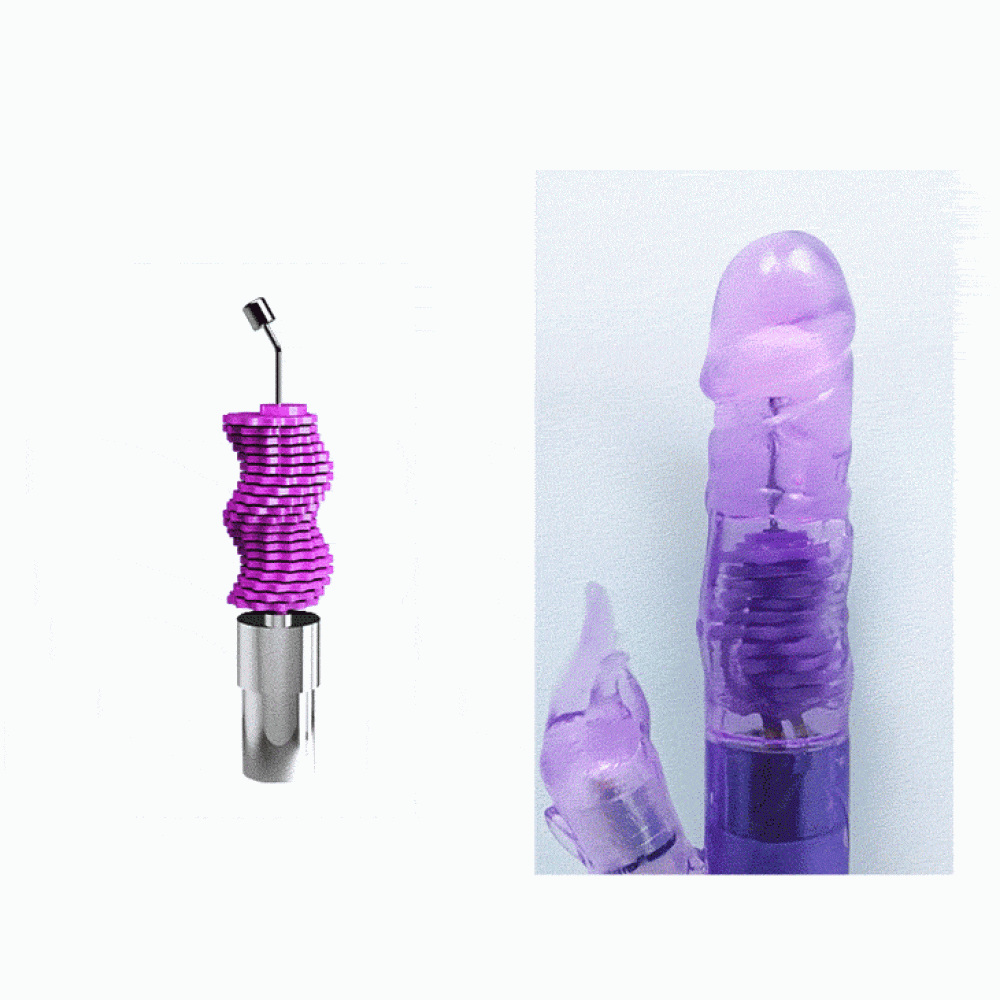 Різне - Вібратор із стимулятором клітора та функцією ротації BAILE - HAPPY RABBIT, BW-037034 3