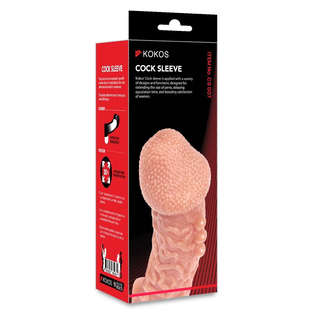 Ерегційні кільця без вібрації - Насадка на член Kokos Cock Sleeve CS 007 S 3