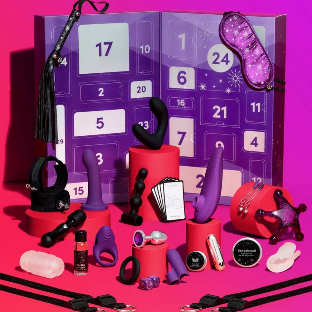 БДСМ игрушки - Адвент календар (24 предмета) Lovehoney Couple's Advent Calendar Фиолетовый 5