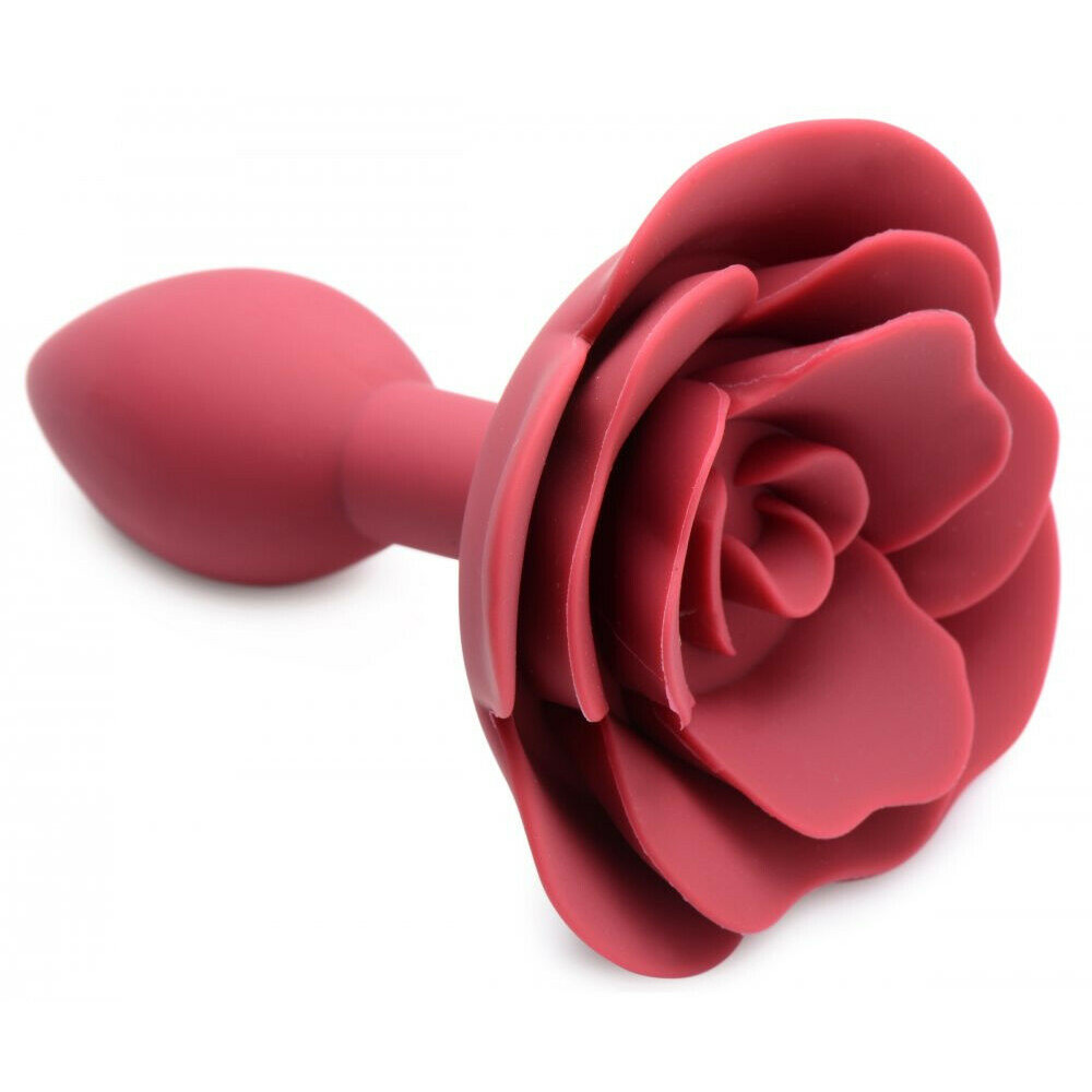 Анальные игрушки - Анальна пробка силикон роза Master Series Booty Bloom Silicone Anal Plug With