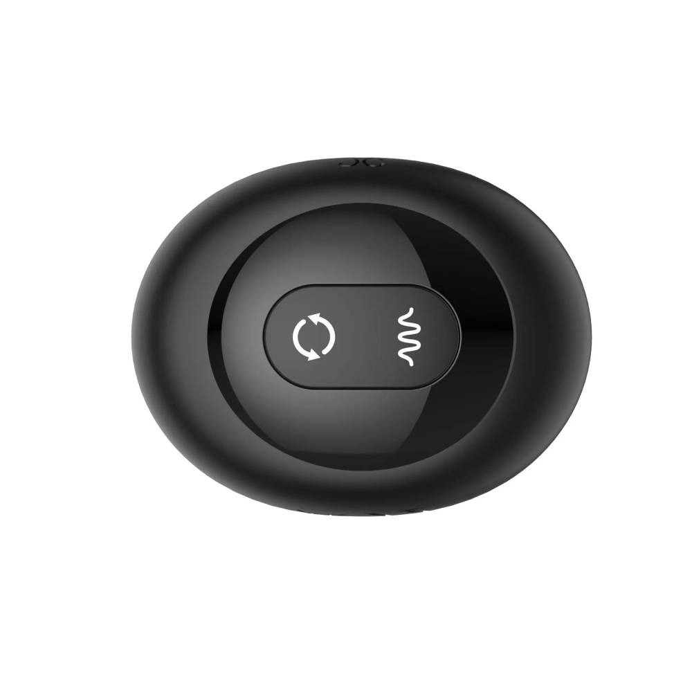 Секс игрушки - Анальная пробка с вибрацией рельефная с дистанционным пультом Nexus Tornado черная, 9.6 х 3.3 см 2