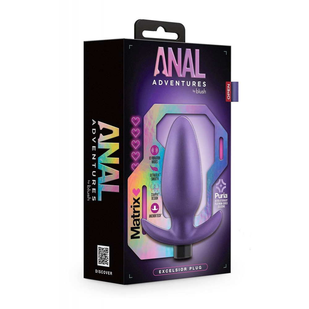 Секс игрушки - Анальный плаг с вибрацией ANAL ADVENTURES MATRIX EXCELSIOR PLUG 1