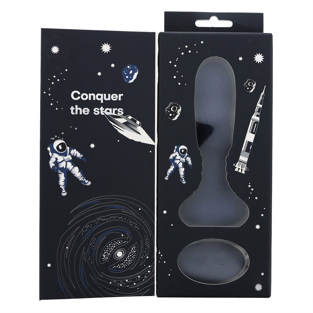 Анальные игрушки с вибрацией - Анальный вибратор с пультом Dream Toys Startroopers Titan с вращающимися шариками, синий 7