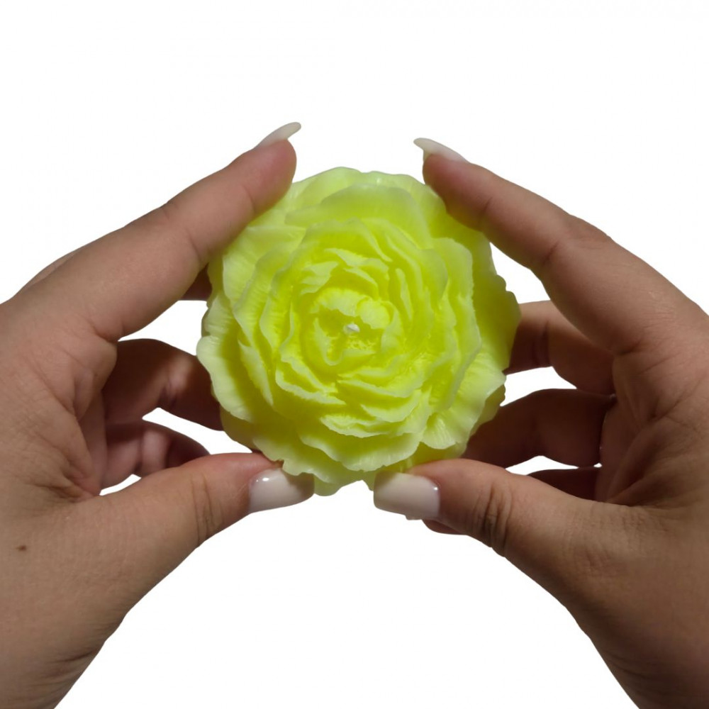 Різне - Свічка півонія люмінесцентна GlowKink низькотемпературна, салатова, L 3