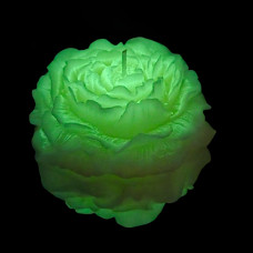 Свічка півонія люмінесцентна GlowKink низькотемпературна, салатова, L