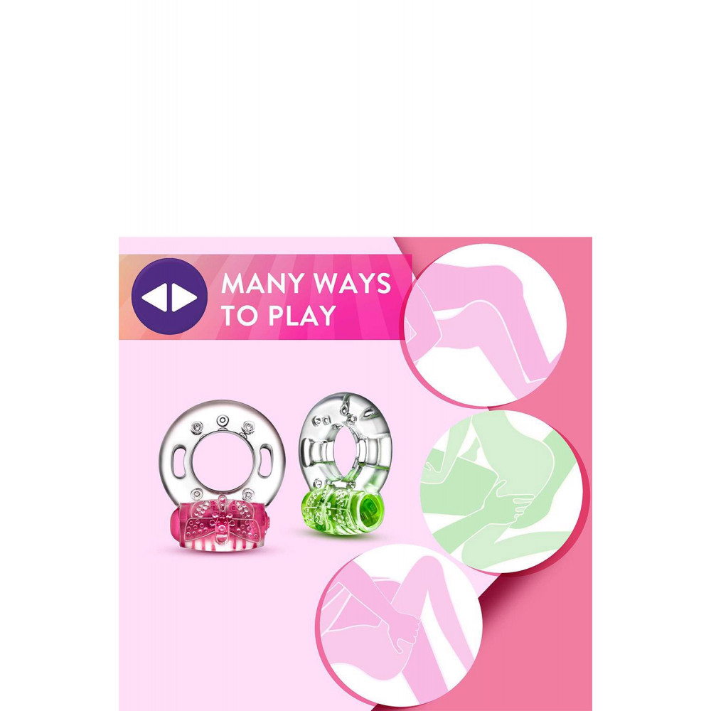 Эрекционные кольца и насадки - Эрекционное виброкольцо PLAY WITH ME AROUSER VIBRATING C-RING PINK 2