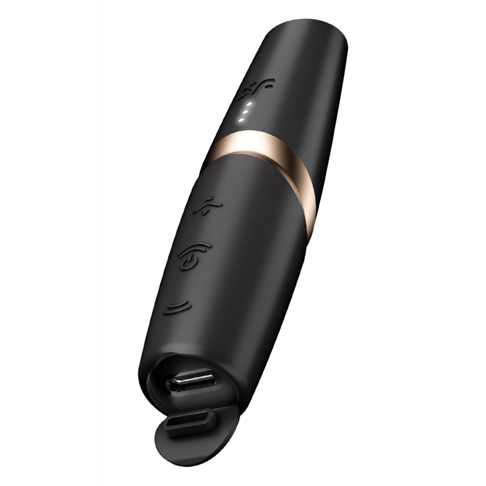 Разное - Клиторальный бесконтактный массажер Satisfyer Perfect Kiss черный 3