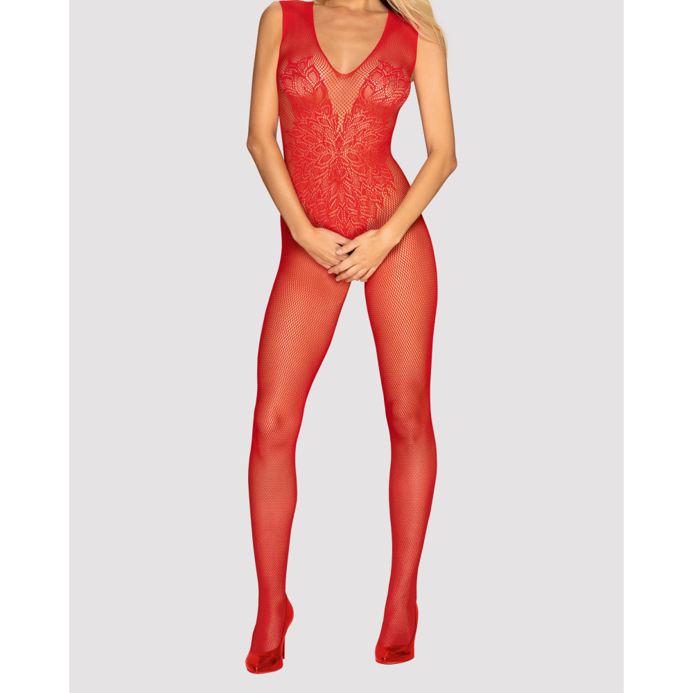 Эротическое белье - Комбинезон Obsessive N112 Red S/M/L one size