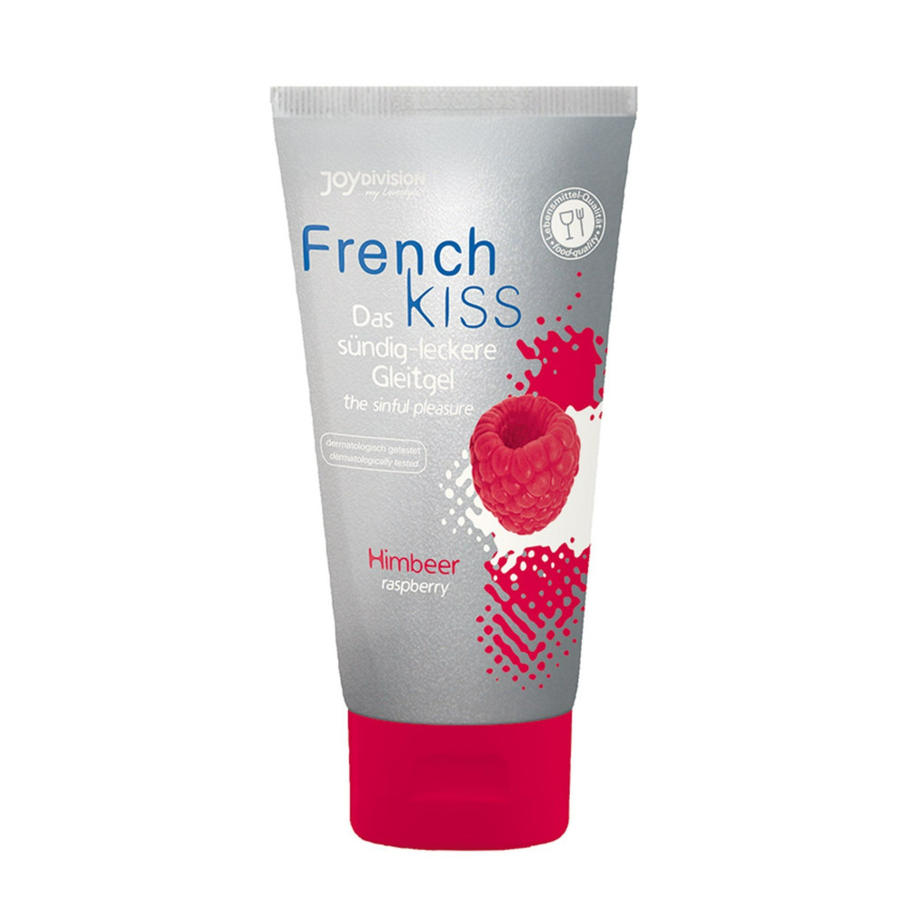 Лубриканты - Лубрикант Французский поцелуй со вкусом малины FrenchKiss Raspberry 75 ml