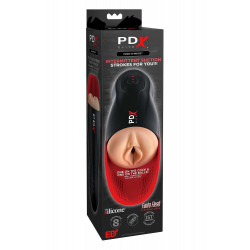 Вибромастурбатор вагина в колбе Pipedream PDX Elite Fuck-O-Matic черный, 27 см