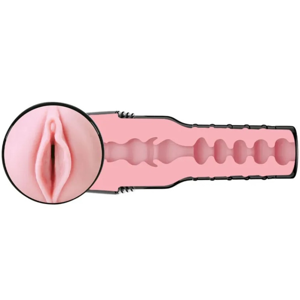 Секс игрушки - Мастурбатор вагина в колбе Fleshlight Pink Lady Mini-Lotus, с рельефом, киберкожа, бежевый 4