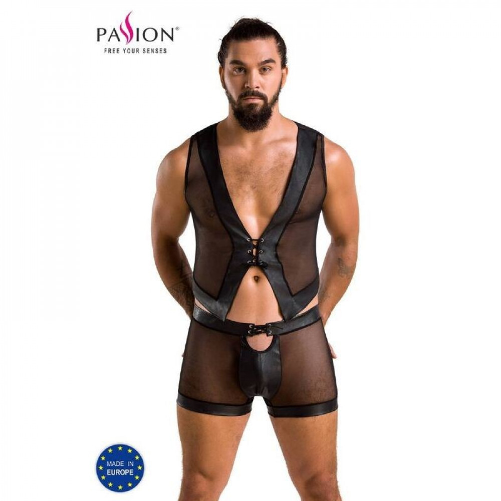 Эротическое белье - Мужской комплет 053 SET WILLIAM black L/XL -Passion