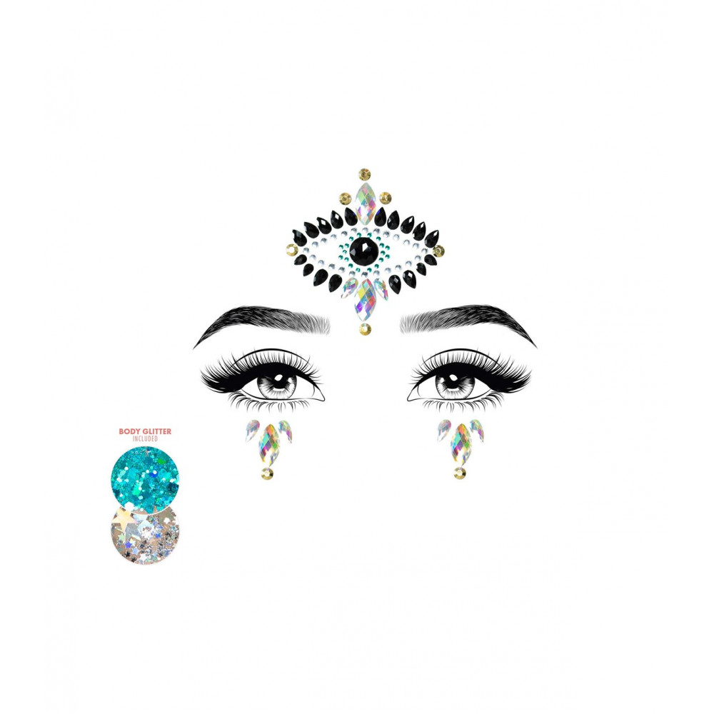 Эротическое белье - Наклейки для лица Leg Avenue Divinity Face jewels sticker O/S