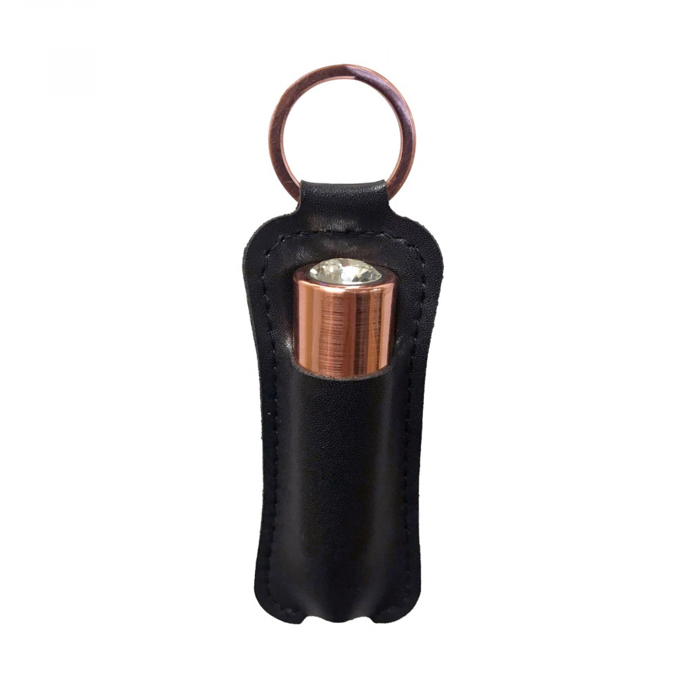 Клиторальный вибратор - Вибропуля PowerBullet First-Class Bullet 2.5″ with Key Chain Pouch, Rose Gold, 9 режимов вибрации 3