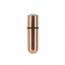 Вибропуля PowerBullet First-Class Bullet 2.5″ with Key Chain Pouch, Rose Gold, 9 режимов вибрации