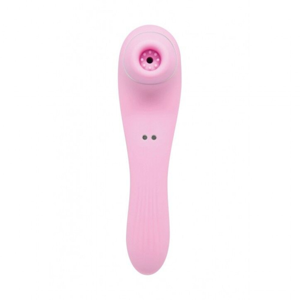 Вибраторы вакуумные - Вакуумный стимулятор с вибрацией Wooomy Smoooch Pink Clitoral Suction & Vibration, 10х2 режимов 3