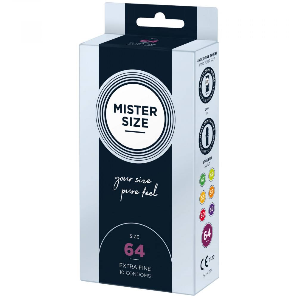 Презервативы - Презервативы Mister Size - pure feel - 64 (10 condoms), толщина 0,05 мм 2