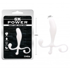 Стимулятор простаты Chisa GK Power Party с анатомическим рельефом, белый