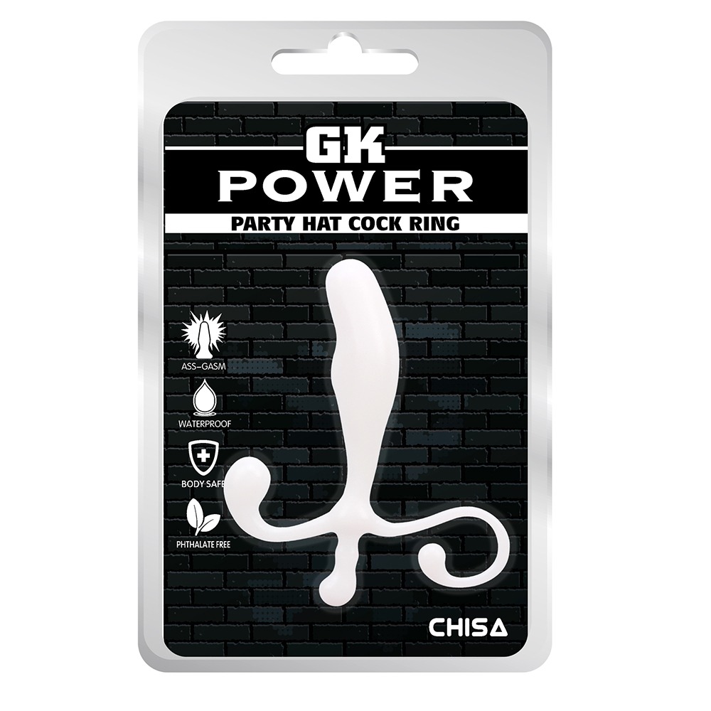 Разное - Стимулятор простаты Chisa GK Power Party с анатомическим рельефом, белый 5