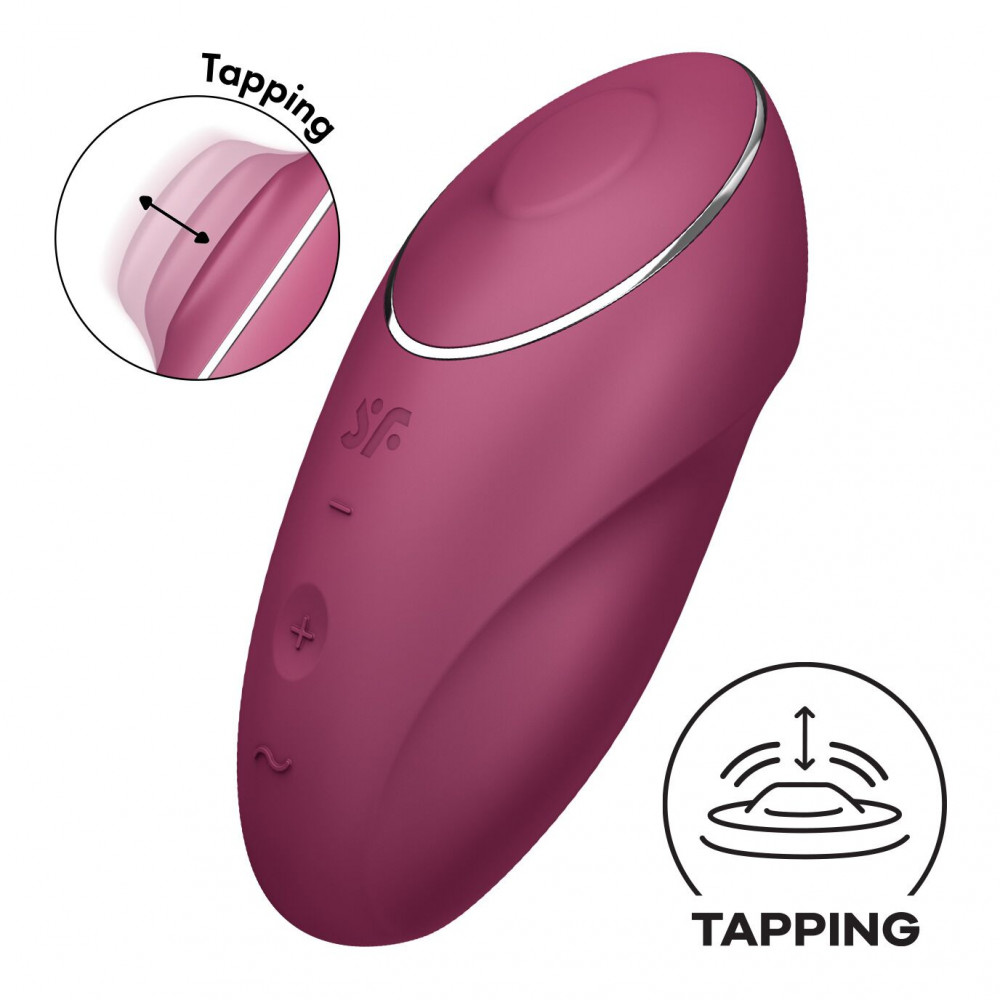 Клиторальный вибратор - Вибратор Satisfyer Tap & Climax 1 Red