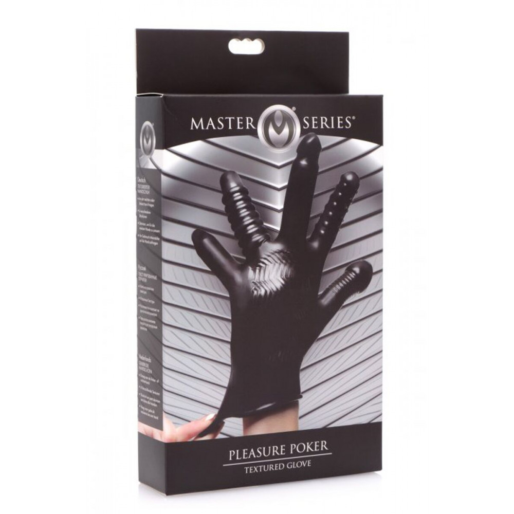 Дилдо - Перчатка с разными текстурами Master Series Pleasure Poker Textured Glove 4