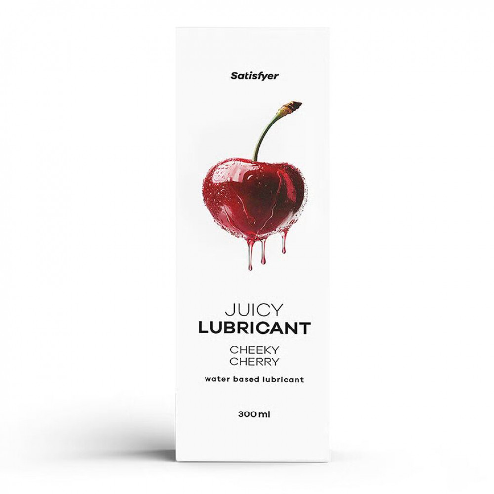 Оральные смазки - Лубрикант на водной основе Satisfyer Juicy Lubricant Cheeky Cherry water based 300 мл