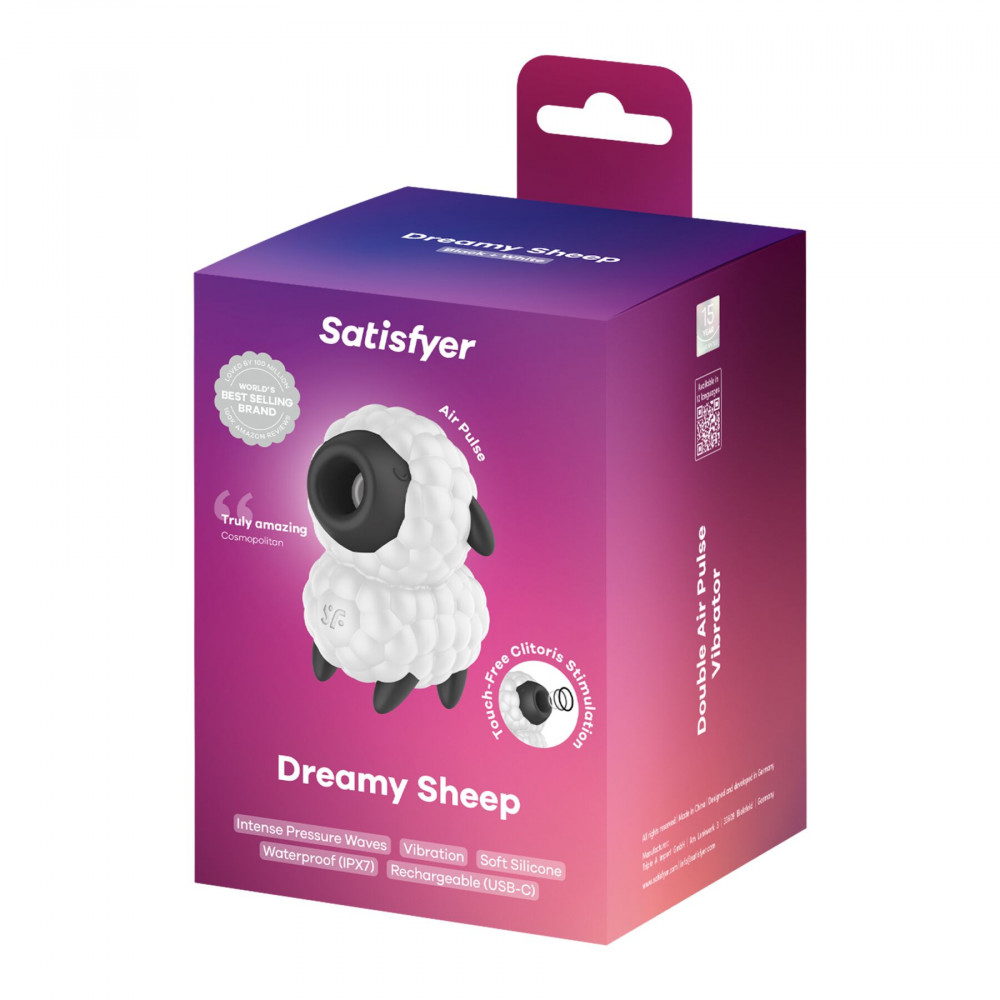 Вакуумный вибратор - Вакуумный клиторальный стимулятор Satisfyer Dreamy Sheep 4