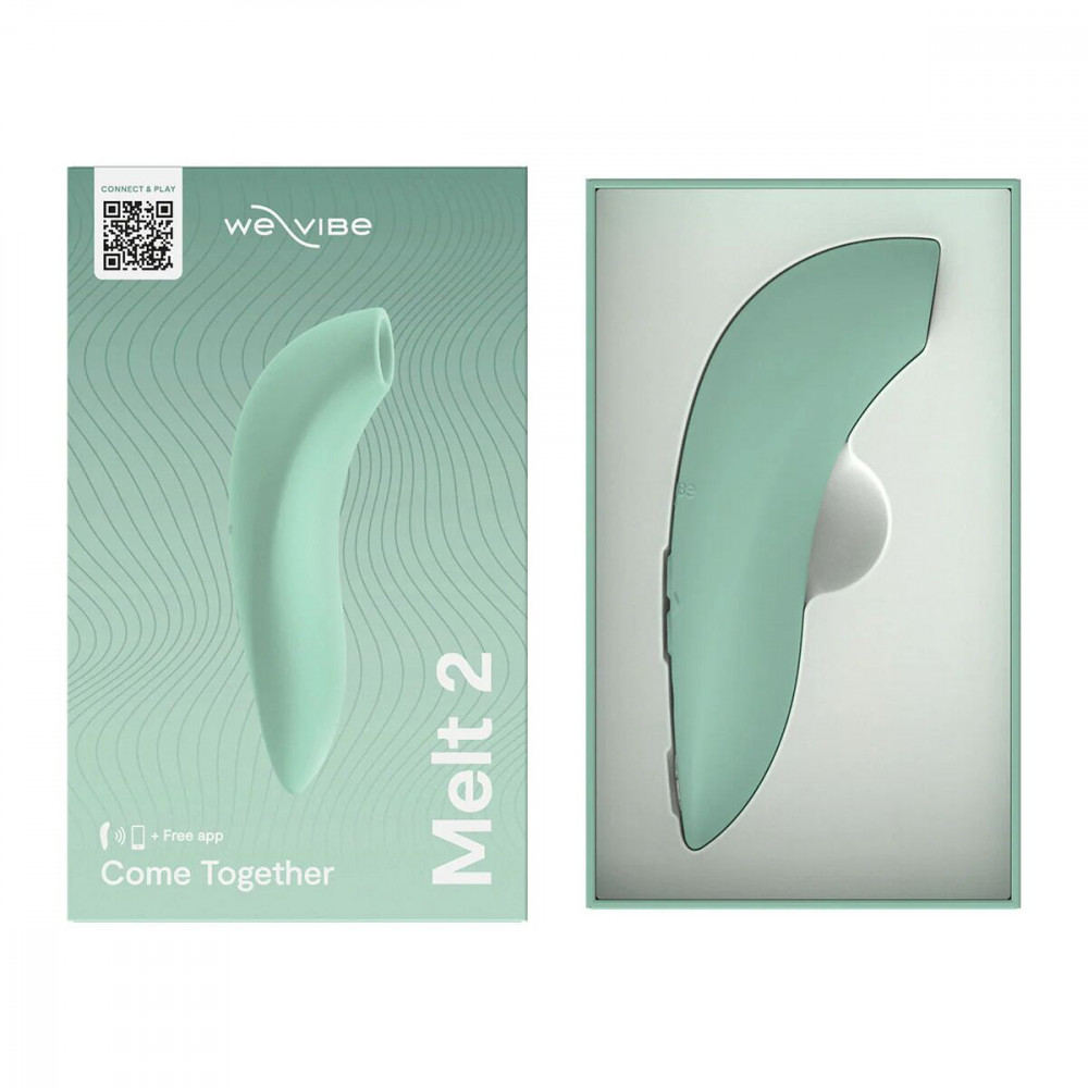 Вакуумный вибратор - Вакуумный смарт-стимулятор для пар We-Vibe Melt 2 Sage 9