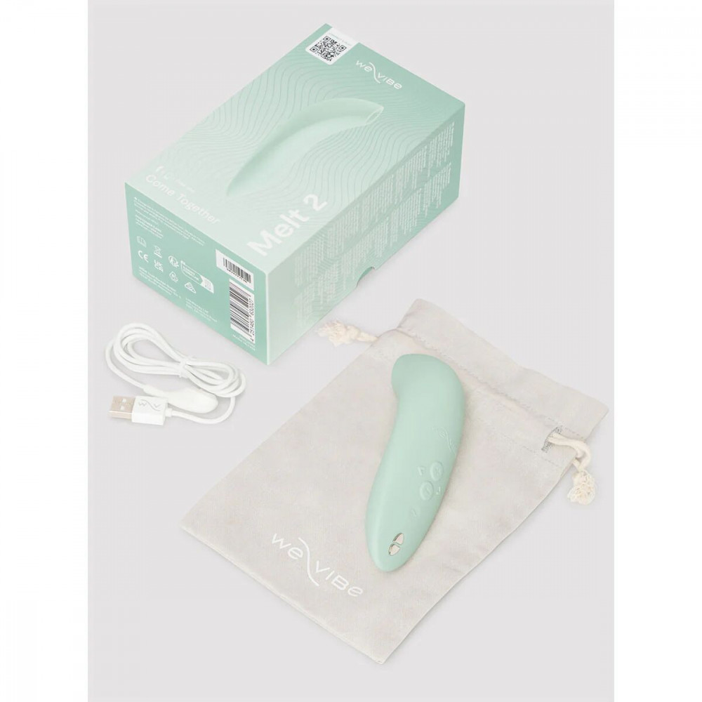 Вакуумный вибратор - Вакуумный смарт-стимулятор для пар We-Vibe Melt 2 Sage 7